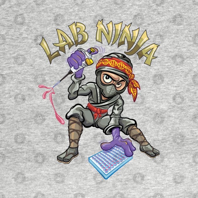 PCR Lab Ninja Funny Gift for Scientists by SuburbanCowboy